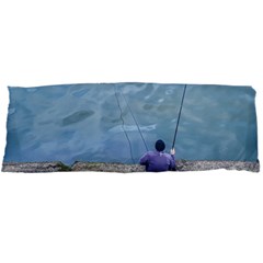 Senior Man Fishing At River, Montevideo, Uruguay001 Body Pillow Case Dakimakura (two Sides)