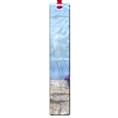 Senior Man Fishing At River, Montevideo, Uruguay001 Large Book Marks by dflcprintsclothing