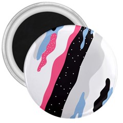 Abstract Space Pattern Design 3  Magnets by brightlightarts