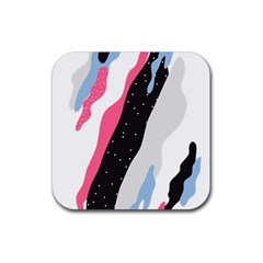 Abstract Space Pattern Design Rubber Coaster (square)  by brightlightarts