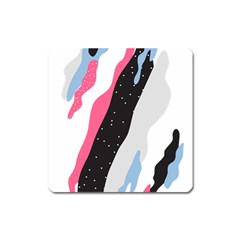 Abstract Space Pattern Design Square Magnet by brightlightarts