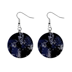 Blue Depths & Sleet #2 Mini Button Earrings