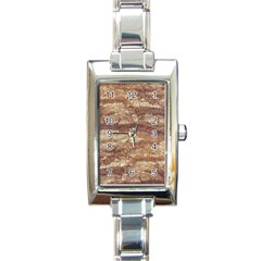 Grunge Surface Print Rectangle Italian Charm Watch by dflcprintsclothing