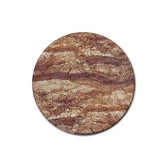 Grunge Surface Print Rubber Coaster (round) 