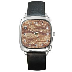 Grunge Surface Print Square Metal Watch by dflcprintsclothing