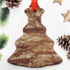 Grunge Surface Print Christmas Tree Ornament (two Sides)