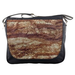 Grunge Surface Print Messenger Bag by dflcprintsclothing