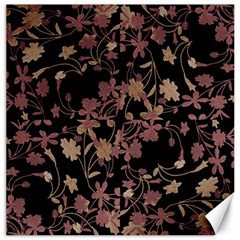 Dark Floral Ornate Print Canvas 16  X 16  by dflcprintsclothing