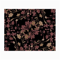 Dark Floral Ornate Print Small Glasses Cloth (2 Sides)