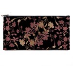 Dark Floral Ornate Print Pencil Case Front