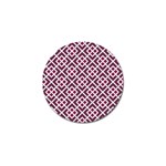 Two Tone Lattice Pattern Purple Golf Ball Marker Front