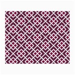 Two Tone Lattice Pattern Purple Small Glasses Cloth (2 Sides) Front