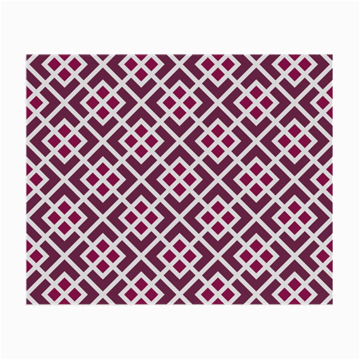 Two Tone Lattice Pattern Purple Small Glasses Cloth (2 Sides)