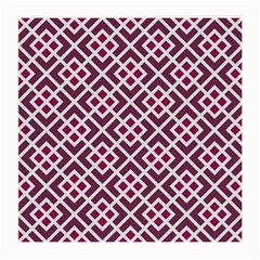 Two Tone Lattice Pattern Purple Medium Glasses Cloth (2 Sides) by kellehco