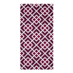 Two Tone Lattice Pattern Purple Shower Curtain 36  X 72  (stall)  by kellehco