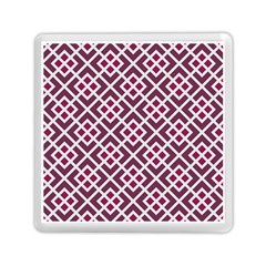 Two Tone Lattice Pattern Purple Memory Card Reader (square) by kellehco