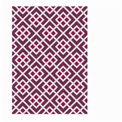 Two Tone Lattice Pattern Purple Large Garden Flag (two Sides) by kellehco