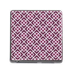 Two Tone Lattice Pattern Purple Memory Card Reader (square 5 Slot)