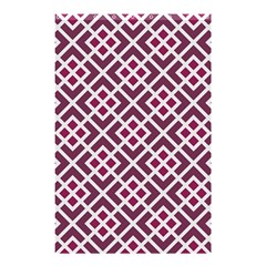 Two Tone Lattice Pattern Purple Shower Curtain 48  X 72  (small)  by kellehco