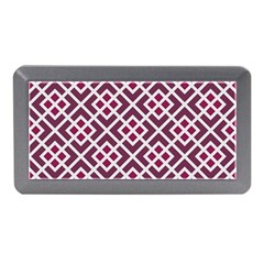 Two Tone Lattice Pattern Purple Memory Card Reader (mini) by kellehco