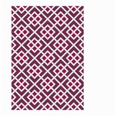 Two Tone Lattice Pattern Purple Small Garden Flag (two Sides) by kellehco