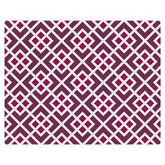 Two Tone Lattice Pattern Purple Double Sided Flano Blanket (medium) 