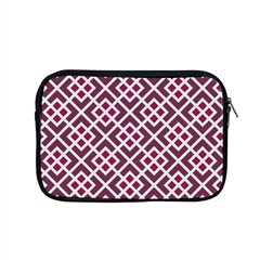 Two Tone Lattice Pattern Purple Apple Macbook Pro 15  Zipper Case by kellehco