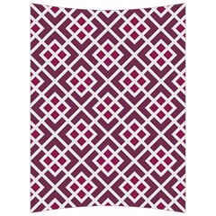 Two Tone Lattice Pattern Purple Back Support Cushion by kellehco