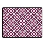 Two Tone Lattice Pattern Purple Fleece Blanket (Small) 50 x40  Blanket Front