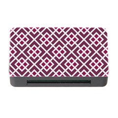 Two Tone Lattice Pattern Purple Memory Card Reader With Cf by kellehco