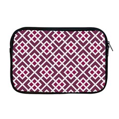 Two Tone Lattice Pattern Purple Apple Macbook Pro 17  Zipper Case by kellehco