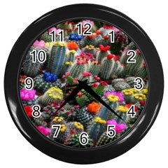 Cactus Wall Clock (black) by Sparkle