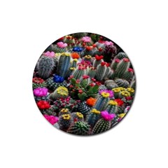 Cactus Rubber Round Coaster (4 Pack)  by Sparkle