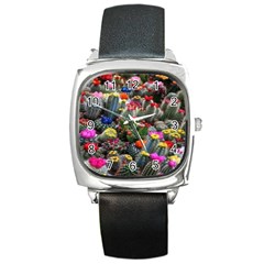 Cactus Square Metal Watch