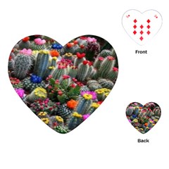 Cactus Playing Cards Single Design (heart) by Sparkle