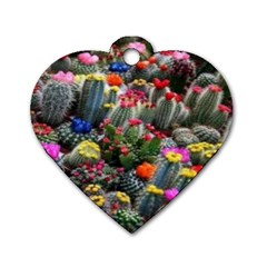 Cactus Dog Tag Heart (One Side)