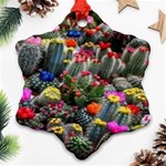 Cactus Snowflake Ornament (Two Sides) Front