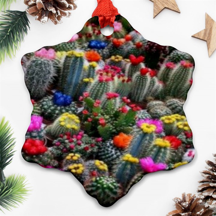 Cactus Snowflake Ornament (Two Sides)