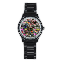 Cactus Stainless Steel Round Watch