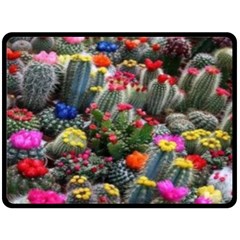 Cactus Double Sided Fleece Blanket (large)  by Sparkle