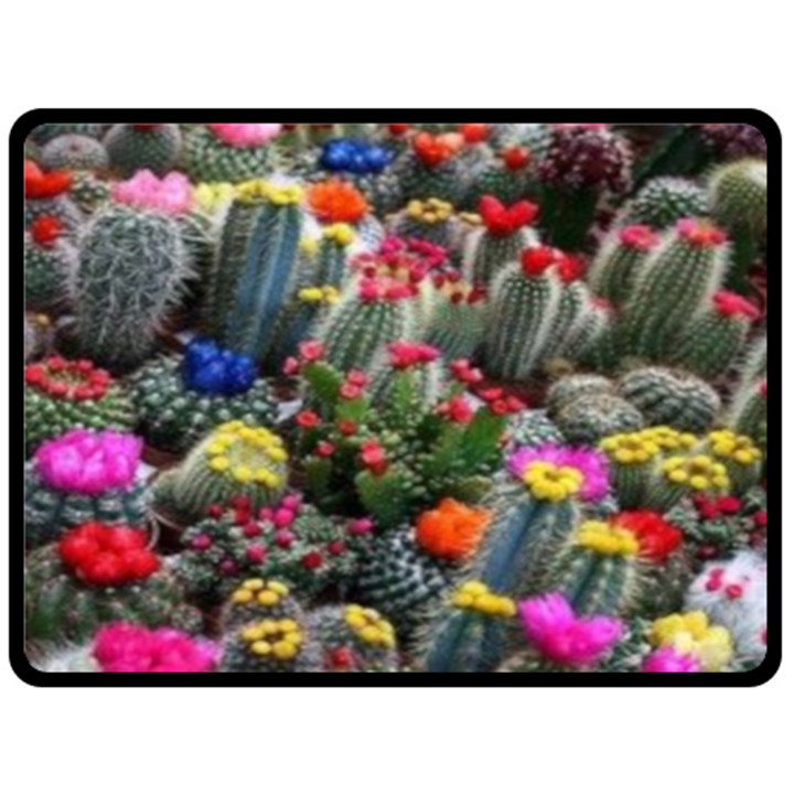 Cactus Double Sided Fleece Blanket (Large) 