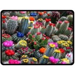 Cactus Double Sided Fleece Blanket (Large)  80 x60  Blanket Back