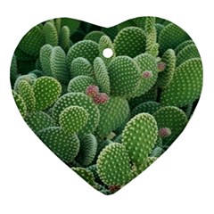 Green Cactus Ornament (heart)