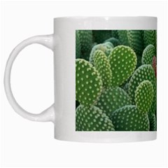 Green Cactus White Mugs by Sparkle