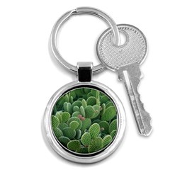 Green Cactus Key Chain (round) by Sparkle