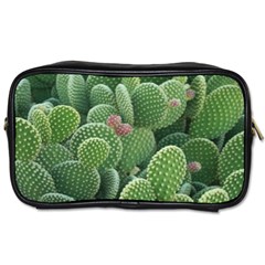 Green Cactus Toiletries Bag (two Sides) by Sparkle