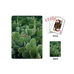 Green Cactus Playing Cards Single Design (mini) by Sparkle