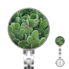 Green Cactus Stainless Steel Nurses Watch by Sparkle