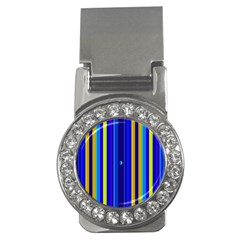 Blueyellow  Money Clips (cz)  by Sparkle