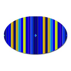 Blueyellow  Oval Magnet by Sparkle